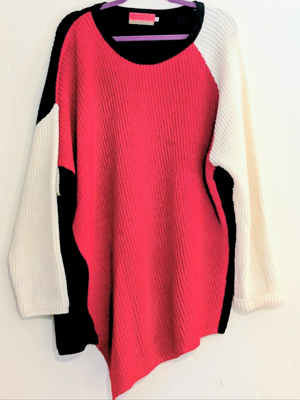 Studio G by Ivan Grundahl Color Block Wool Blend Top ML